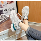 Advbridge Sneakers for Women Spring Autumn Mesh Shoes Female Casual Lace-up Flats Ladies Chunky Sports Shoes Fashion Vulcanized Shoes