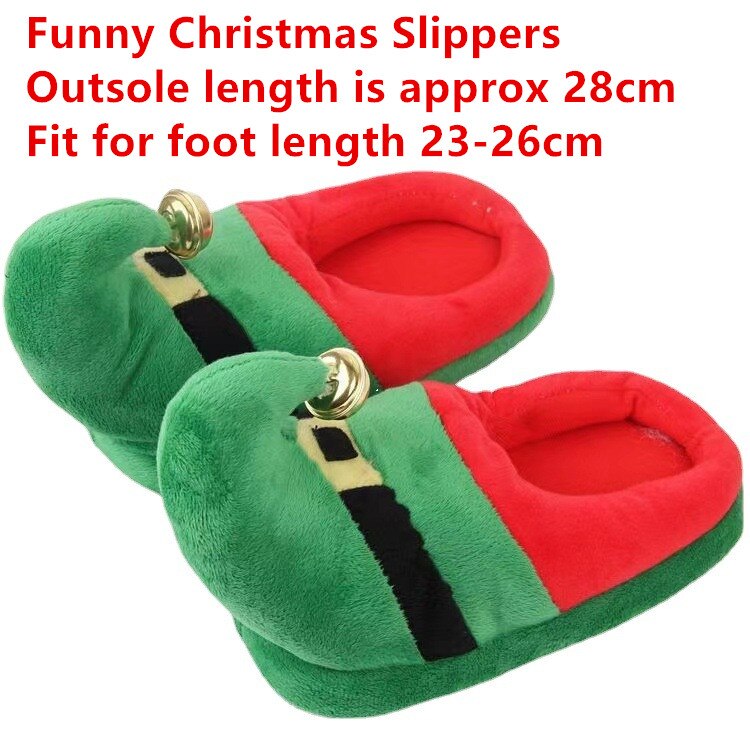 Advbridge Women Winter Slippers Indoor Home Cute Christmas Shoes Warm Plush Soft Sole Female Male House Floor Slides Couples Furry Slipper