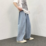 Advbridge Baggy Denim Pant Men Loose Straight Wide Leg Jeans Men's Women's Streetwear Skateboard Hip Hop Casual Trousers Oversized 2XL