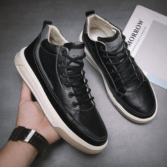 Advbridge Brand Men High-top Sport Sneakers Mens Shoes Comfortable Autumn And Winter Sneakers Genuine Leather Men Casual Shoes