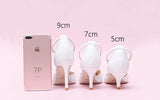 Advbridge French Elegant Bride Lolita Lace Bowknot Pearl Point Baotou Sandals One Word Flower Wedding Lo Wedding Shoes