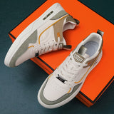 Advbridge Shoes For Men Casual Leather Platform Male Sneakers Flat Outdoor Running Non Slip Fashion Luxury Jogging Shoes