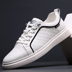 Advbridge Luxury Brand Men Shoes Fashion Breathable Daily White shoes Light Outdoor Man Casual Shoes High Quality Leather Vulcanized Shoes