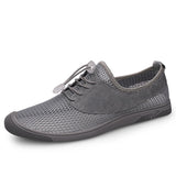 Advbridge Breathable Mesh Shoes Men Summer Casual Sneakers Non-Slip Outdoor Hiking Shoes Hollow Out Mens Loafers Lightweight Beach Sandals