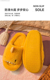 Advbridge Cartoon Miniso Winter Plush Shark Slipper Y2k Girl Fashion Casual Indoor Warm Cute Shoes Women Couple Soft Thick Trendy Shoes