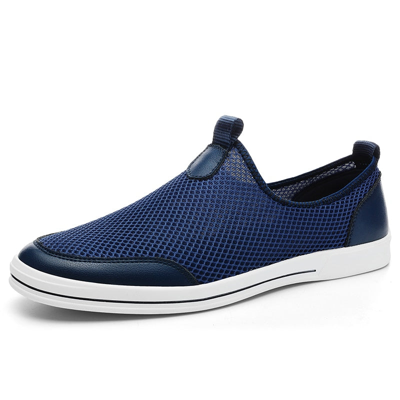 Advbridge Breathable Man Casual Shoes Comfort Mesh Shoes Summer Mens Loafers Leisure Walk Shoes Hollow Out Sneakers Male Treking Footwear