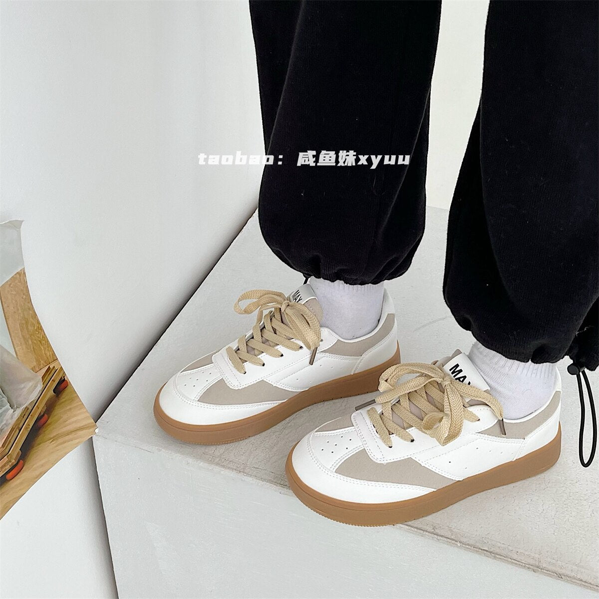 Advbridge Brand White Sneakers Women Leather Casual Lace Up Woman Flats Sneakers Shoe Tennis Female Vulcanized Shoes Spring Autumn 2023