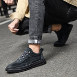 Advbridge Leather Fashion Men Sneakers Non-Slip Men Casual Shoes Male Comfortable School Shoe Luxury Brand skate shoes Men's Shoes