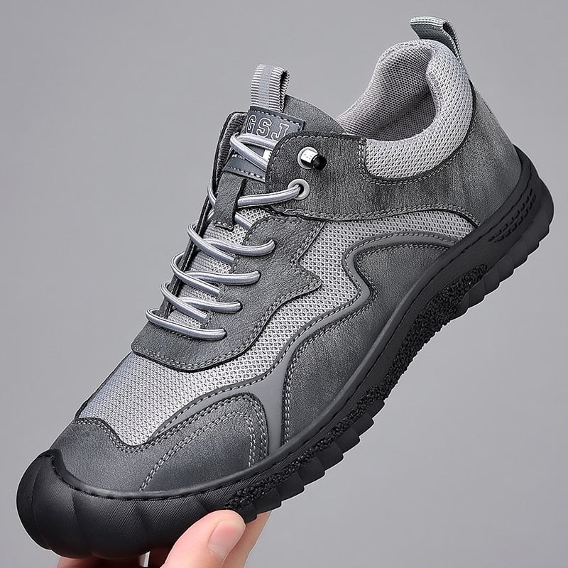 Advbridge Fashion Mens Casual Shoes Classic Breathable Sneakers Shoes for Men Shoes Suede Leather Designers Male Work Sports Driving Shoes