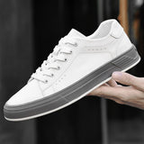 Advbridge Men's Casual Shoes Lightweight Men Shoes Flat Men Sneakers White Skateboarding Shoes Business Tenis Masculino Vulcanized Shoes