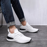 Advbridge Men Soft Sole Lace-up Shoes Mesh Breathable Sneakers Summer Running Walking Male Footwear Height Increasing Chaussure Homme