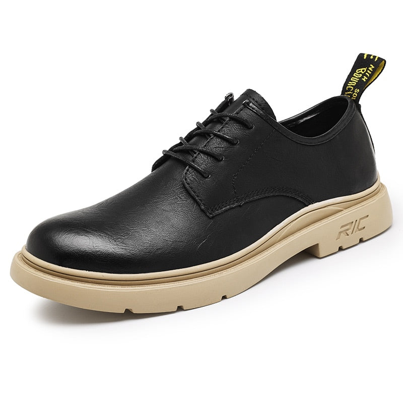 Advbridge Brand Handmade Breathable Men's Oxford Sole Top Quality Dress Shoes Men Flats Sneakers Fashion Men Leather Work Business Shoes