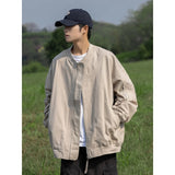 Advbridge Spring Autumn Fashion Men's Solid Casual Shirt Loose Pockets Jacket Coat Cool Boy Soft Zipper