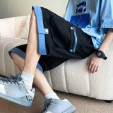 Advbridge Men's Pants Fashion Cargo Shorts Harajuku Sweatpants Patchwork Lose Trunks For Men