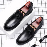 Advbridge Genuine Leather Boat Shoes Men High Quality Slip on Loafers Men Flats Casual Shoes Luxury Brand Outwear Shoes Classic Loafers