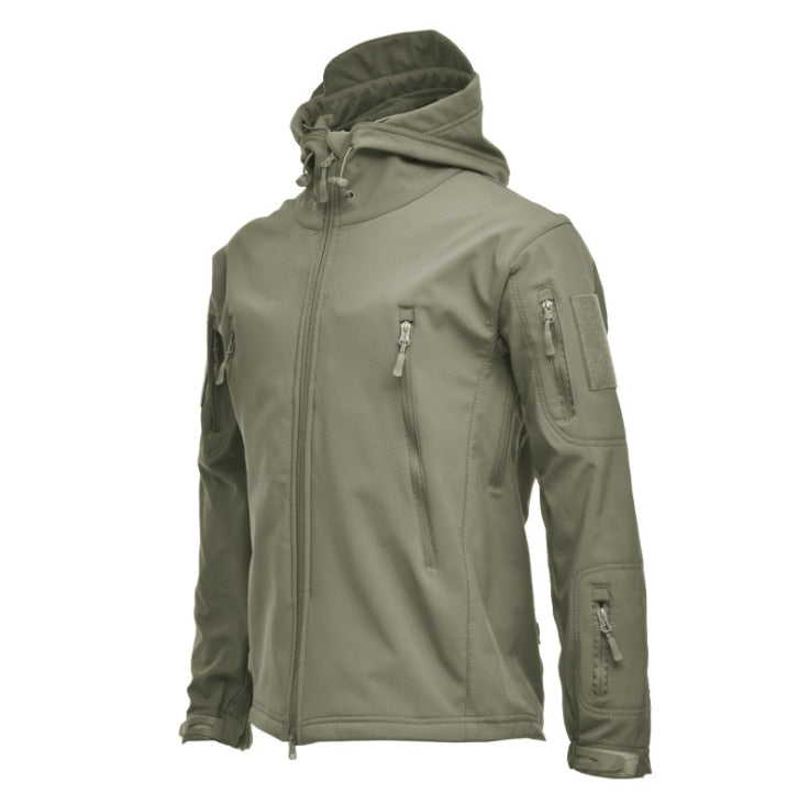 Advbridge Winter Big Size Men Camouflage Jacket Shark Soft Shell Military Tactical Jacket Men Waterproof Warm Windbreaker US Army Clothing