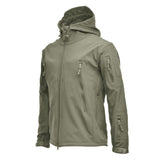 Advbridge Winter Big Size Men Camouflage Jacket Shark Soft Shell Military Tactical Jacket Men Waterproof Warm Windbreaker US Army Clothing