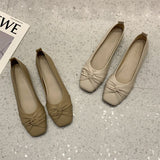Advbridge Grandma Shoes Low Heels Female Footwear Casual Sneaker All-Match Square Toe Soft Shallow Mouth Retro Dress Comfortable New