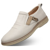 Advbridge New Arrival Genuine Leather Shoes Men Casual Shoes Cow Leather Brand Male Footwear Soft Comfortable Flat Man Business Shoes 4804
