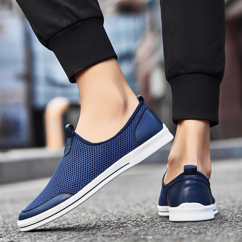 Advbridge Breathable Man Casual Shoes Comfort Mesh Shoes Summer Mens Loafers Leisure Walk Shoes Hollow Out Sneakers Male Treking Footwear