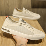 Advbridge Fashion Men's Casual Leather Soft Sports Man Shoes Designer Lightweight Sneakers Male Lace Up Walking Flat Shoes for Man