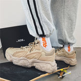 Advbridge Autumn Men Platform Sneakers Mesh Breathable Chunky Shoes Male Trainers Outdoor Lace Up Sports Shoes Walking Footwear