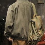 Advbridge Spring Autumn Fashion Men's Solid Casual T-Shirt Loose Soft Versatile Tops Buttons Shirt Coat Cool Boys Workwear Safari Style