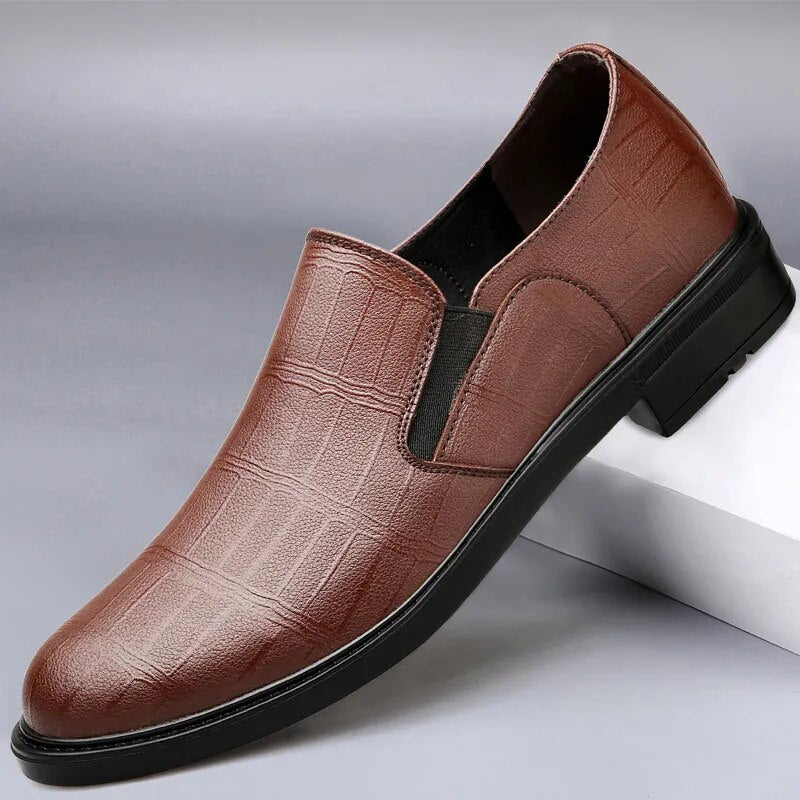 Advbridge British Style Loafer Men Full Genuine Leather Shoes for Male Brand Oxfords Fashion Dress Shoes Adult Business Shoes Gentleman