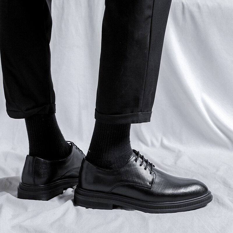Advbridge Slip on Men Dress Shoes Men Oxfords Fashion Business Dress Men Shoes New Classic PU Men'S Suits Shoes Man Shoes Size 38-44