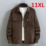 Advbridge New Spring Jacket Men Vintage Coat Plus Size 10XL 11XL Cargo Jackets Male Fashion Causal Button Jacket Big Size 10XL 11XL