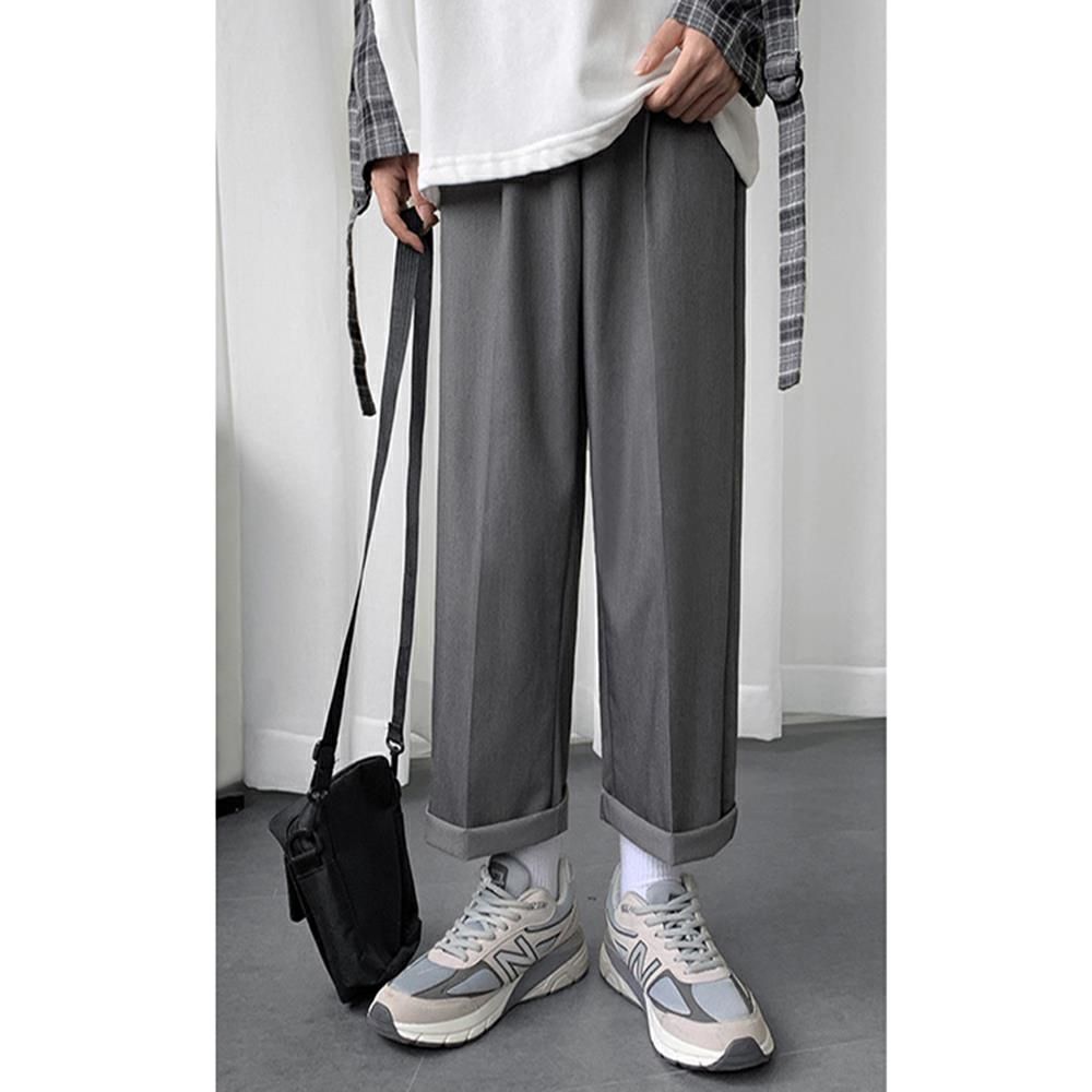 Advbridge Mens Wide Leg Pants Light Weight Joggers Trousers Japanese Streetwear Hiphop Cold Feeling Comfortable Home Pants Mens