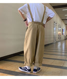 Advbridge Men's High Quality Loose Retro Casual Pants Cargo Streetwear Salopettes Jumpsuit Rompers Fashion 3 Color Trousers S-2XL