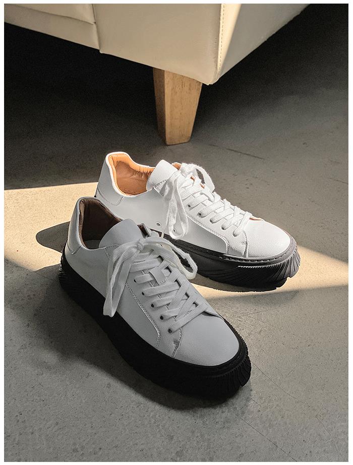 Advbridge Breathable Leather Shoes Men Platform Sneakers Casual White Sports Shoes Comfy Flats Male Footwear Zapatillas Hombre