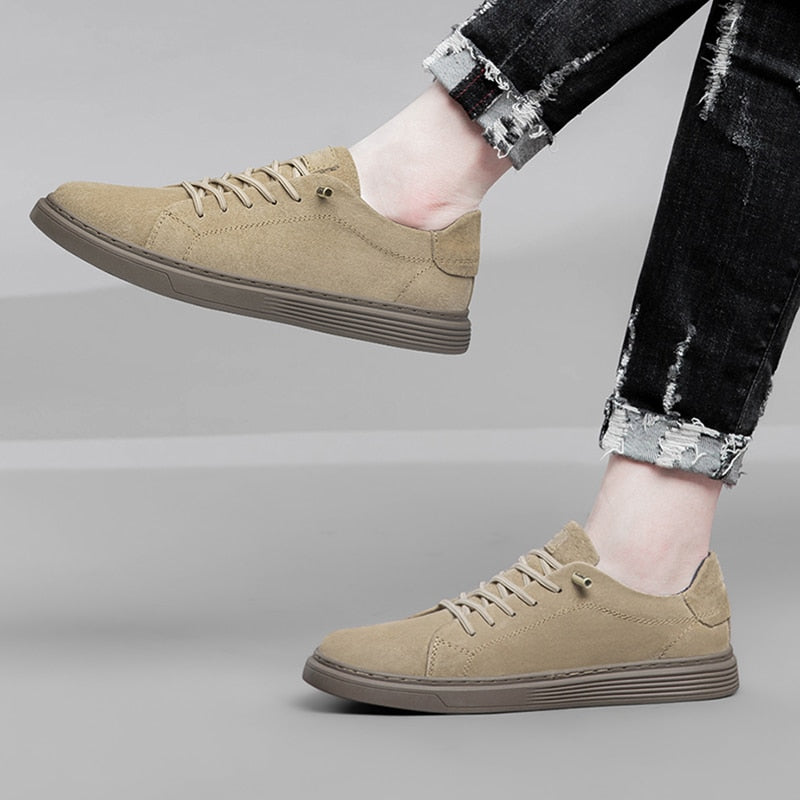 Advbridge All-match Mens Sneakers Fashion Leather Men's Vulcanize Shoes New Arrival Men Casual Shoes Male Comfortable Driving Shoe