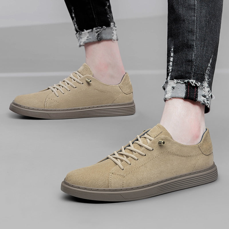 Advbridge All-match Mens Sneakers Fashion Leather Men's Vulcanize Shoes New Arrival Men Casual Shoes Male Comfortable Driving Shoe