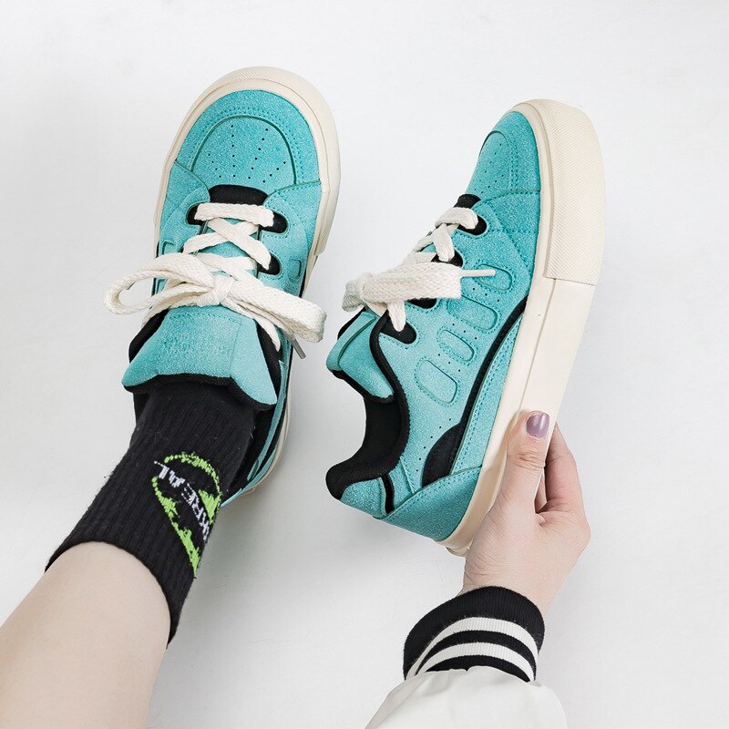 Advbridge Spring Autumn Women Chunky Sneakers Feamel Breathable Platform Shoes Ladies Vulcanized Sport Shoes Casual Flats