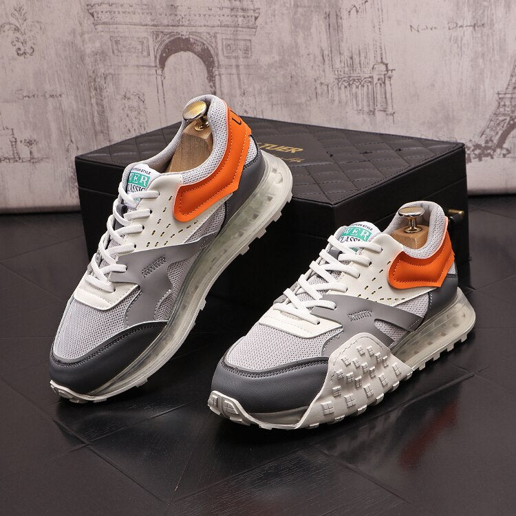 Advbridge Spring new Designer Luxury Men Sneakers Breathable sports Shoes Canvas Platform Casual Shoes  Chaussure Homme