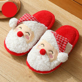 Advbridge Furry Slippers for Home Designer Shoes Women Flats Christmas Indoor Fur Slides Luxury Plush Winter Shoes Girls Red Xmas Footwear