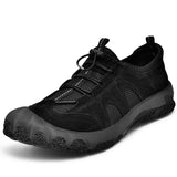 Advbridge Summer Men's Mesh Hiking Shoes Breathable Anti-Slip Climbing Wading Shoes Outdoor Running Sneakers Leisure Walking Footwear