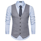 Advbridge 2023 New Men's Suit Vest Wedding Dress Men's Famous Brand Clothes Slim waistcoat Fashion Single breasted Top Workwear