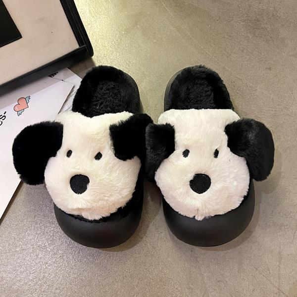 Advbridge Slippers Casual Room Shoes Slides Fur Flip Flops Low Flock Luxury Massage Flat Plush with fur Rome Basic Short Flat Shoes Female