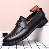 Advbridge Genuine Leather Boat Shoes Men High Quality Slip on Loafers Men Flats Casual Shoes Luxury Brand Outwear Shoes Classic Loafers