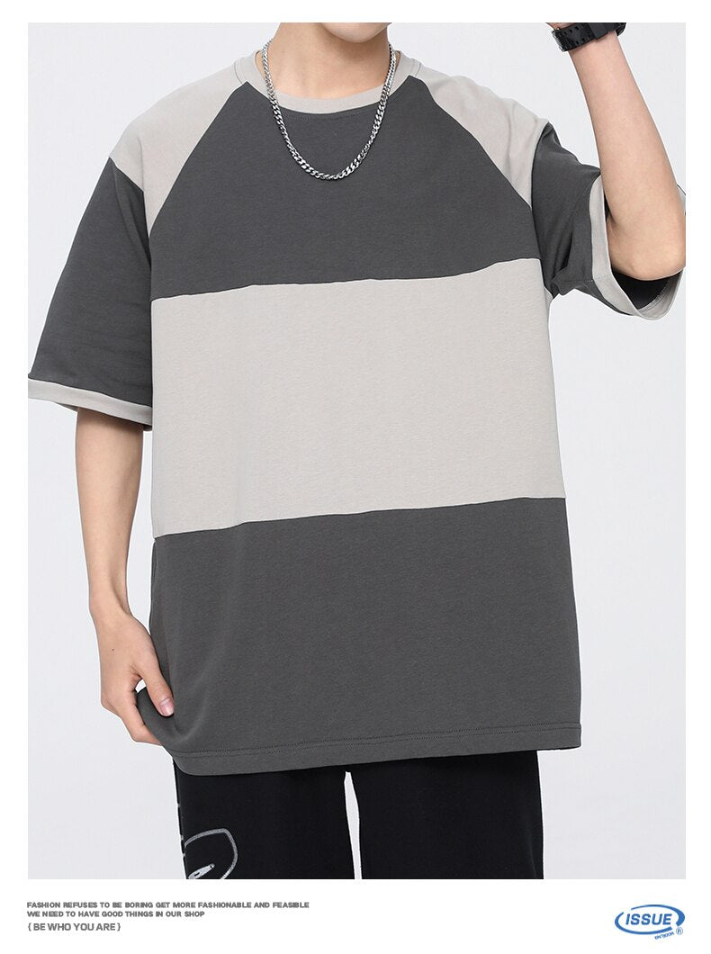 Advbridge Hip Hop T-Shirt Loose Sports Streetwear Fashion Oversized 3XL T Shirt Striped 2023 Summer Short Sleeves Top Tees Tshirt