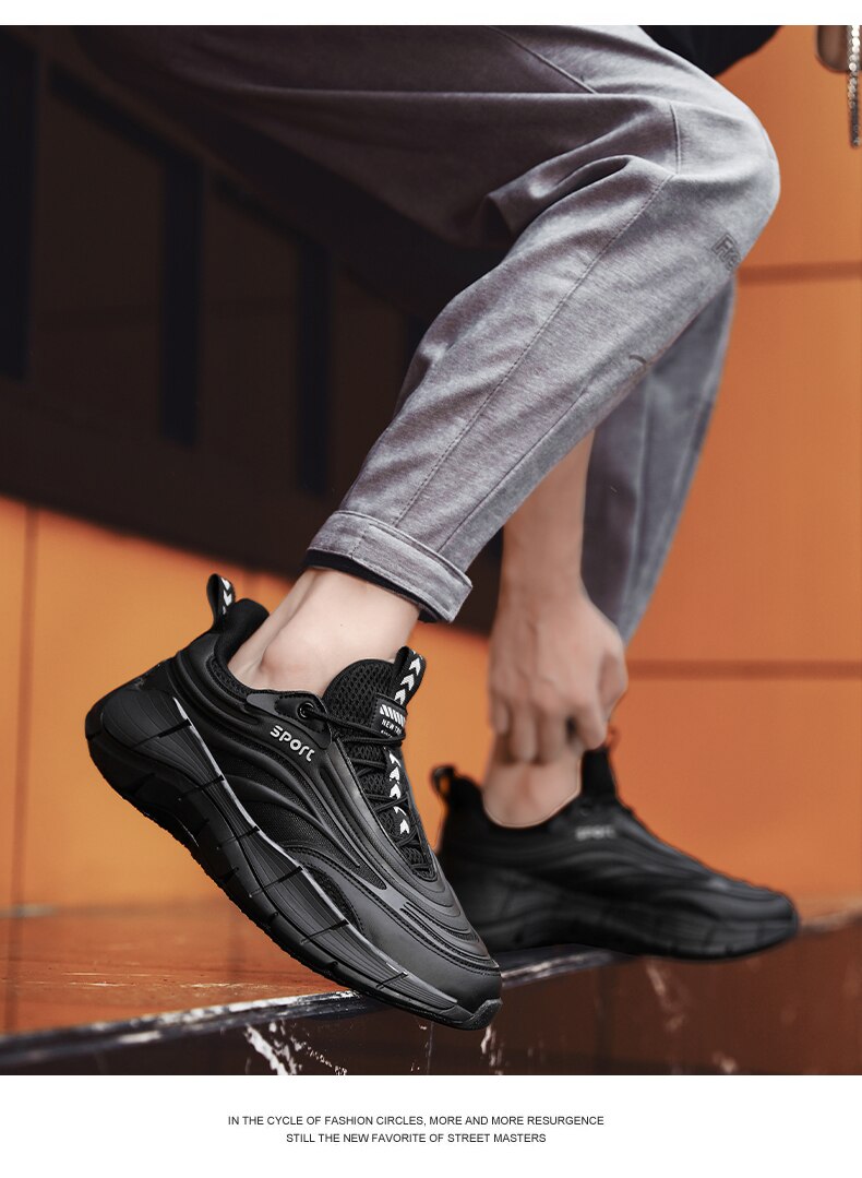 Advbridge Mixed Colors Men Causal Shoes Black Sneakers Male Summer Men Casual High Gang Shoes Fashion Breathable White Tenis Masculin