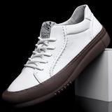 Advbridge Classic All-Match man Sneakers Black Breathable Outdoor Flats Fashion Youth White Casual shoes Luxury Genuine Leather Men's shoe
