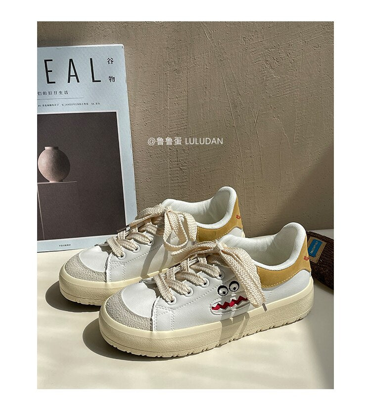 Advbridge INS Brand Leather Sneakers Women 2023 Designer Woman Vulcanized Shoes Sneakers Casual Ladies Spring Lace Up Flats Shoes Girls