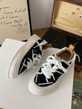 Advbridge Casual Skateboard Sneaker Women's Canvas Sneakers Shoes Student Flat White Shoes Lace Up Sports Shoes for Women Outdoor Footwear