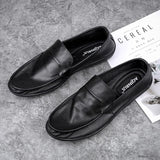 Advbridge Luxury Brand Italian Mens Shoes Casual Leather Loafers Genuine Moccasins Light Breathable Slip on Boat Shoes for Man