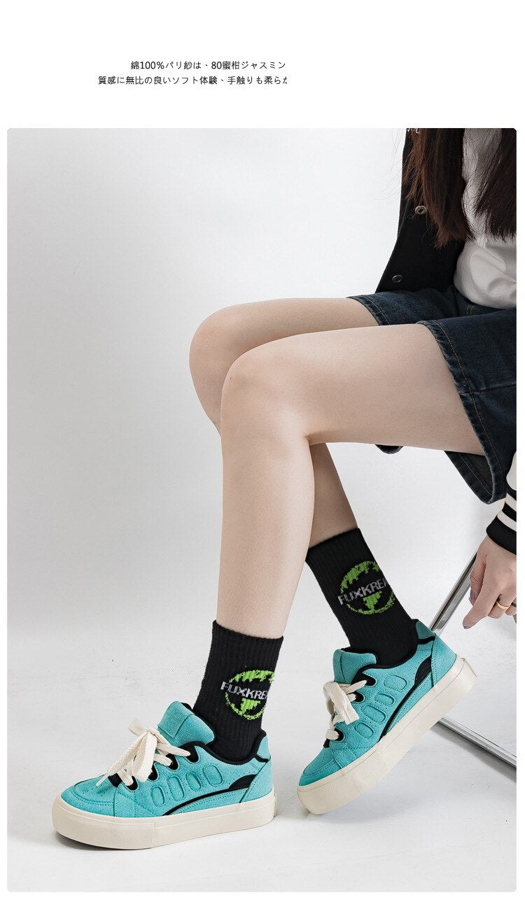 Advbridge Spring Autumn Women Chunky Sneakers Feamel Breathable Platform Shoes Ladies Vulcanized Sport Shoes Casual Flats