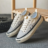 Advbridge Fashion Men Canvas Shoes Youth Teenage Man Casual Shoes Breathable Sneakers Color Matching Mens Flats Versatile Vulcanize Shoes